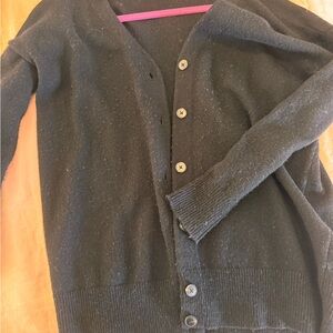 Madewell Charcoal Button Cardigan